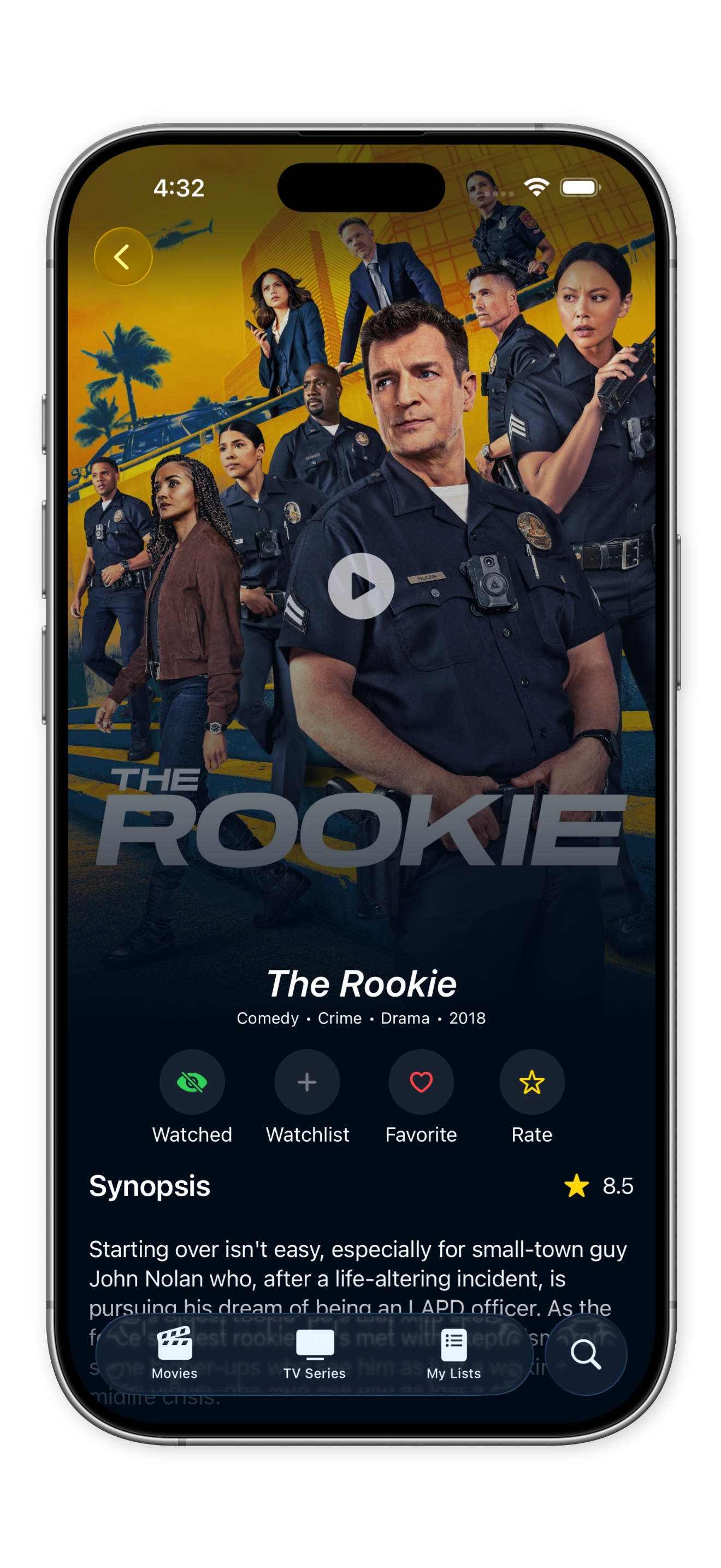 Visto movie detail screen
